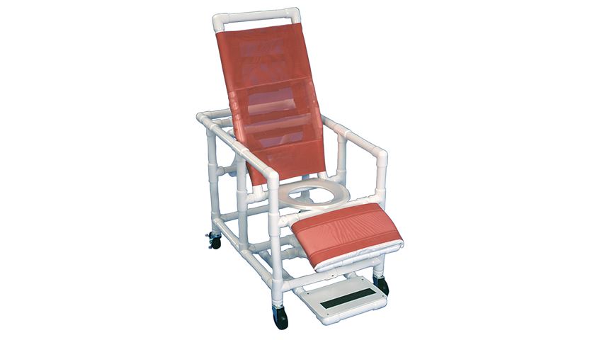 Healthline® Reclining PVC Shower Commode Chair