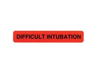 Difficult Intubation Label