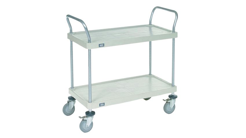 Nexel® Solid Plastic Shelf Utility Cart