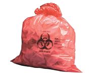 High- and Low-Density Red Biohazard Bags