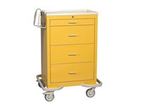 AliMed® Standard Series 4-Drawer Isolation Cart, Electronic Lock