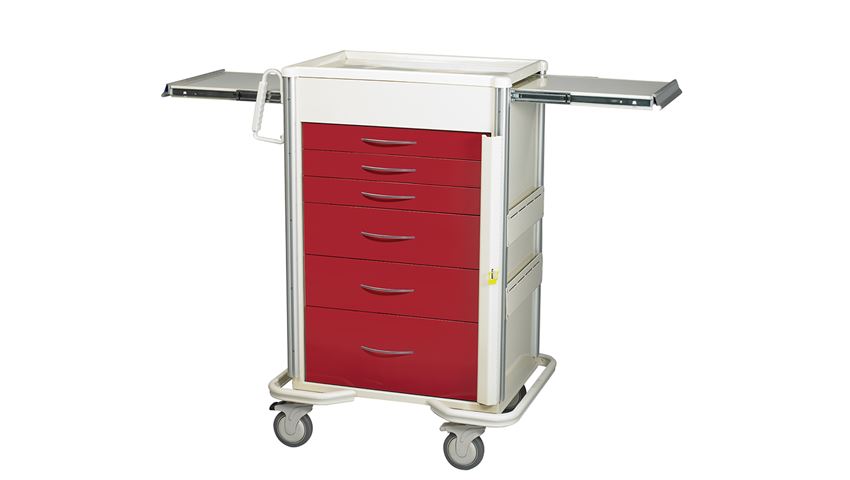 AliMed® Select Series 6-Drawer Emergency Cart, 30
