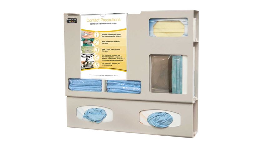 Bowman® Protection System Isolation Kit, Wide, Double-Glove, Clip-On Sign