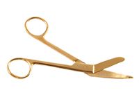 Lister Bandage Scissors, Gold Plated