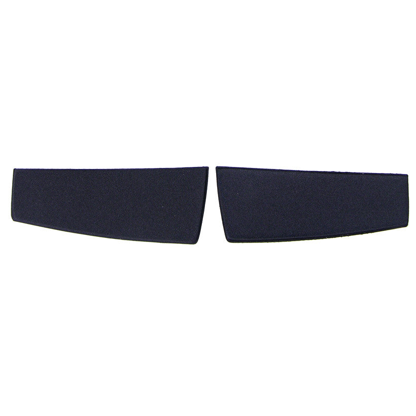 Two black foam rectangles, identified as Replacement Palm Pad for Kinesis Freestyle2 Palm Support, are placed side by side.