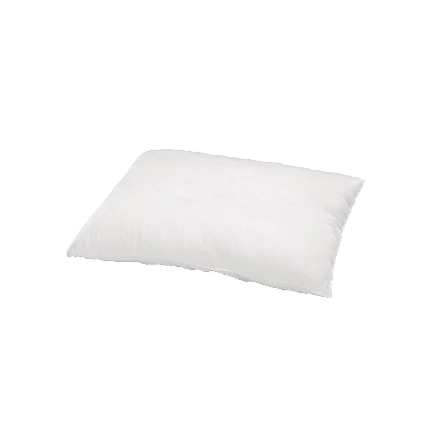 A white Disposable Pillow on a plain white background.