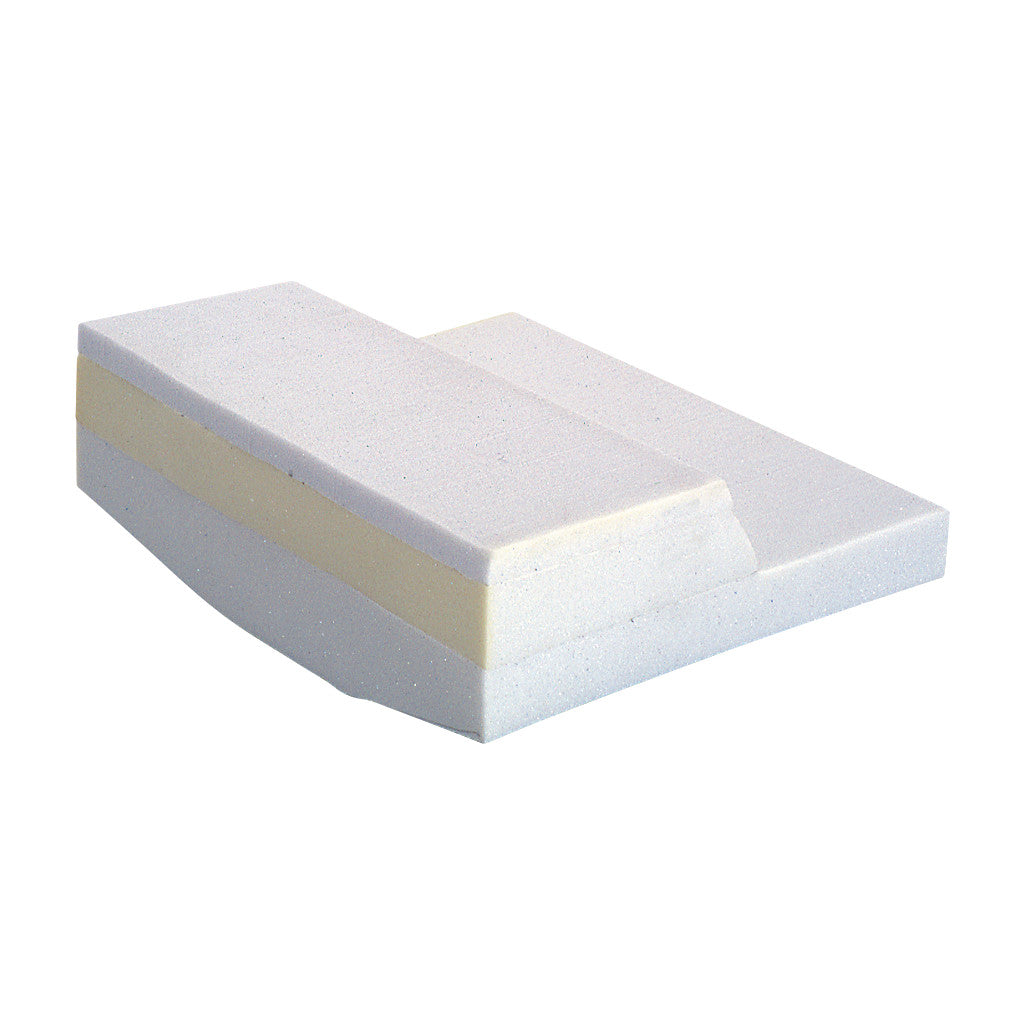 AliMed Anti-Thrust Wheelchair Cushion with Convex Base, featuring layered foam design for enhanced support and stability.