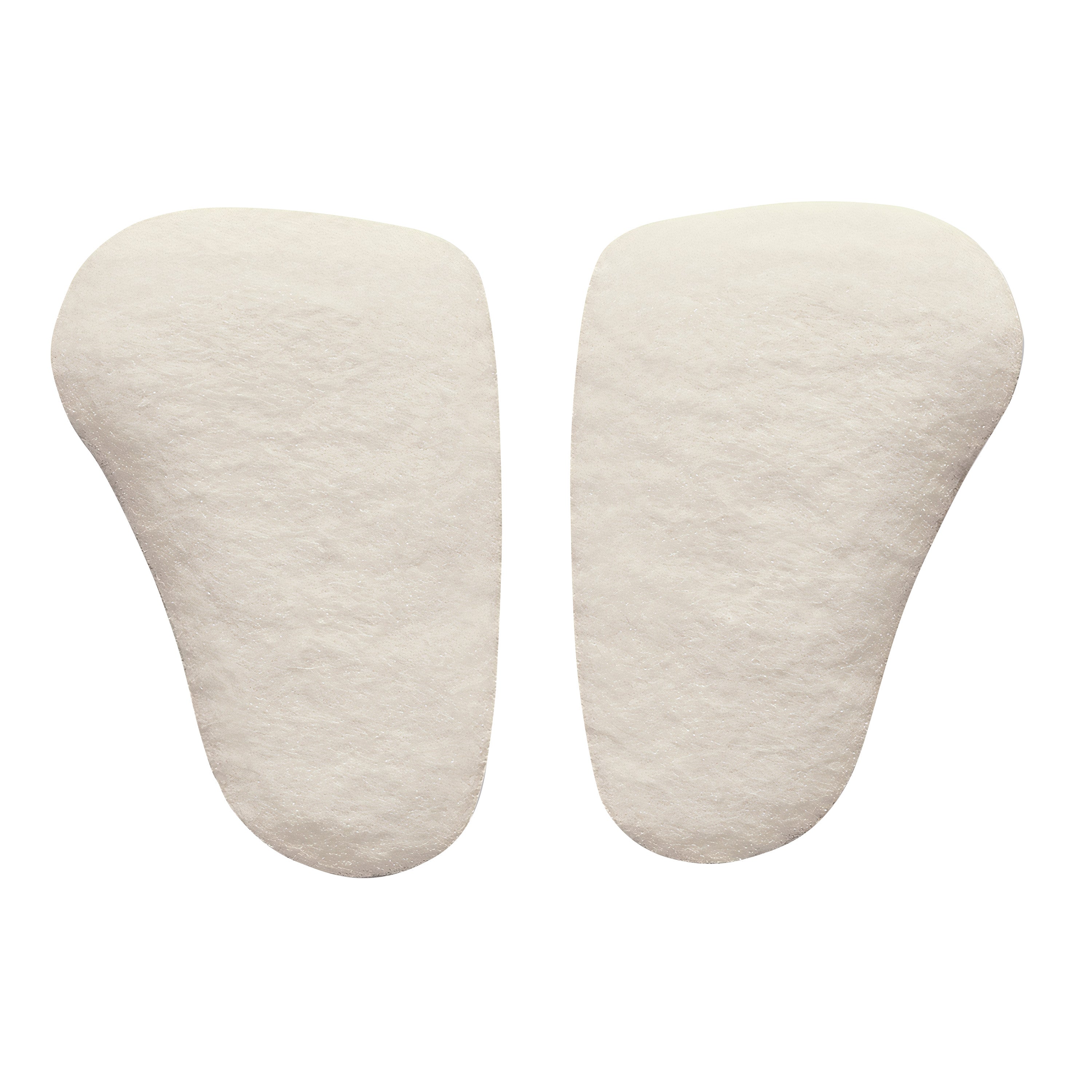 Hapad Longitudinal Metatarsal Arch Pad, shown in white, is a pair of soft, contoured pads designed to support the foot arch.
