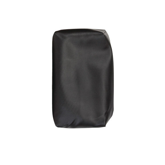 A black AliMed Box-Style Standard Sandbag with a rectangular shape and smooth surface is depicted against a white background.