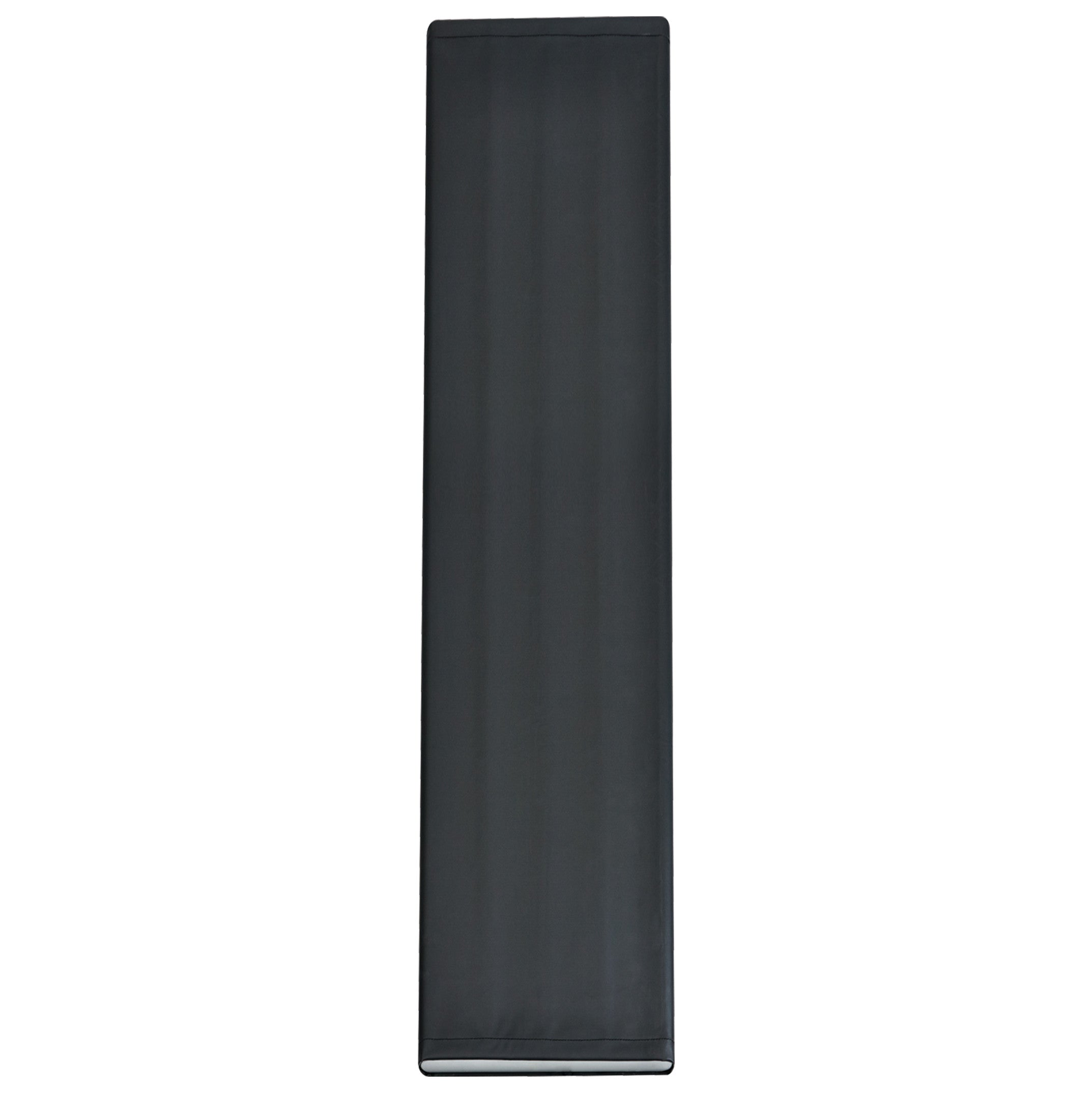 The AliMed Patient Roller, a long black padded mat, is designed to assist in transferring patients safely and comfortably.
