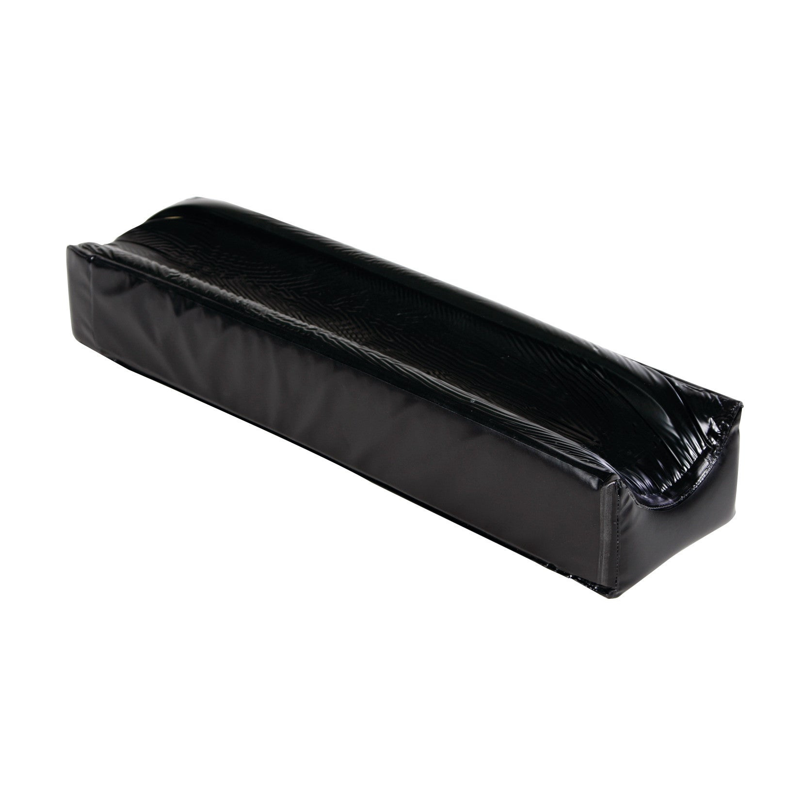 The AliMed Gel Composite Contoured Armboard Pad is a black, rectangular cushion with a contoured surface for arm support.