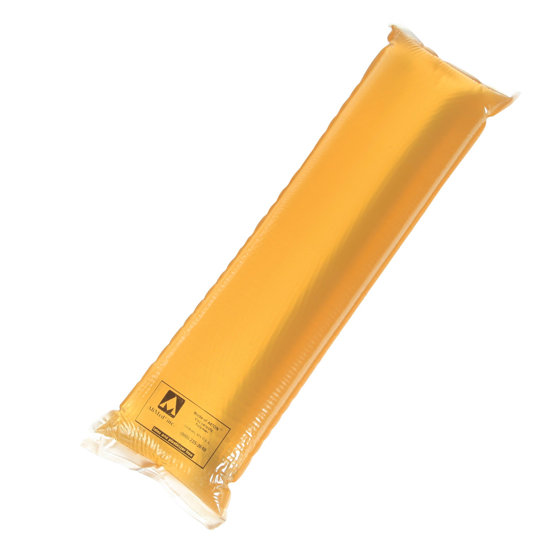 AliMed AliGel Universal Positioner, a rectangular gel pad with a yellow tint, used for patient support and positioning.