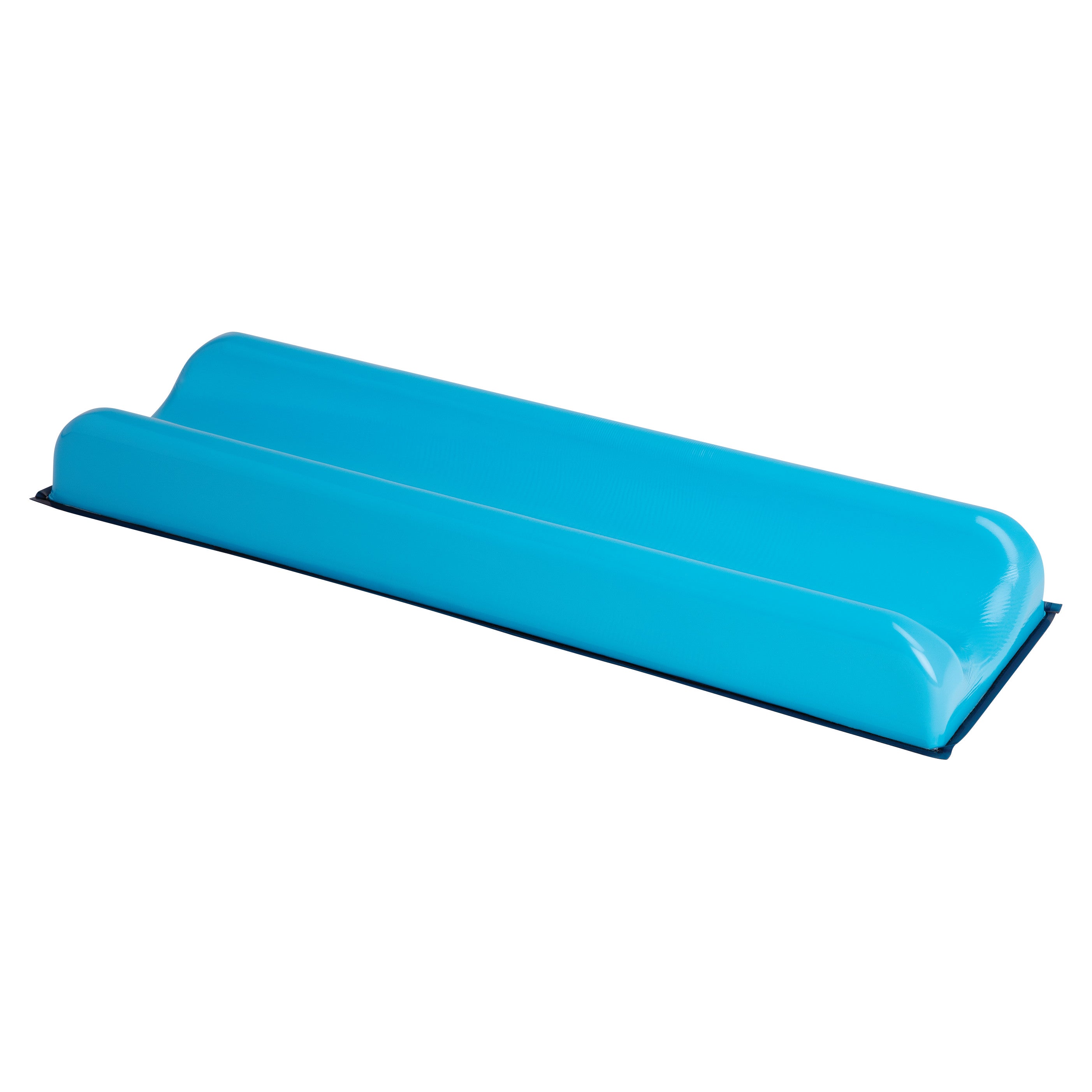 The AliMed AliBlue Lite Hybrid Gel Contoured Armboard Pad is a blue, cushioned pad designed to support and protect limbs during procedures.