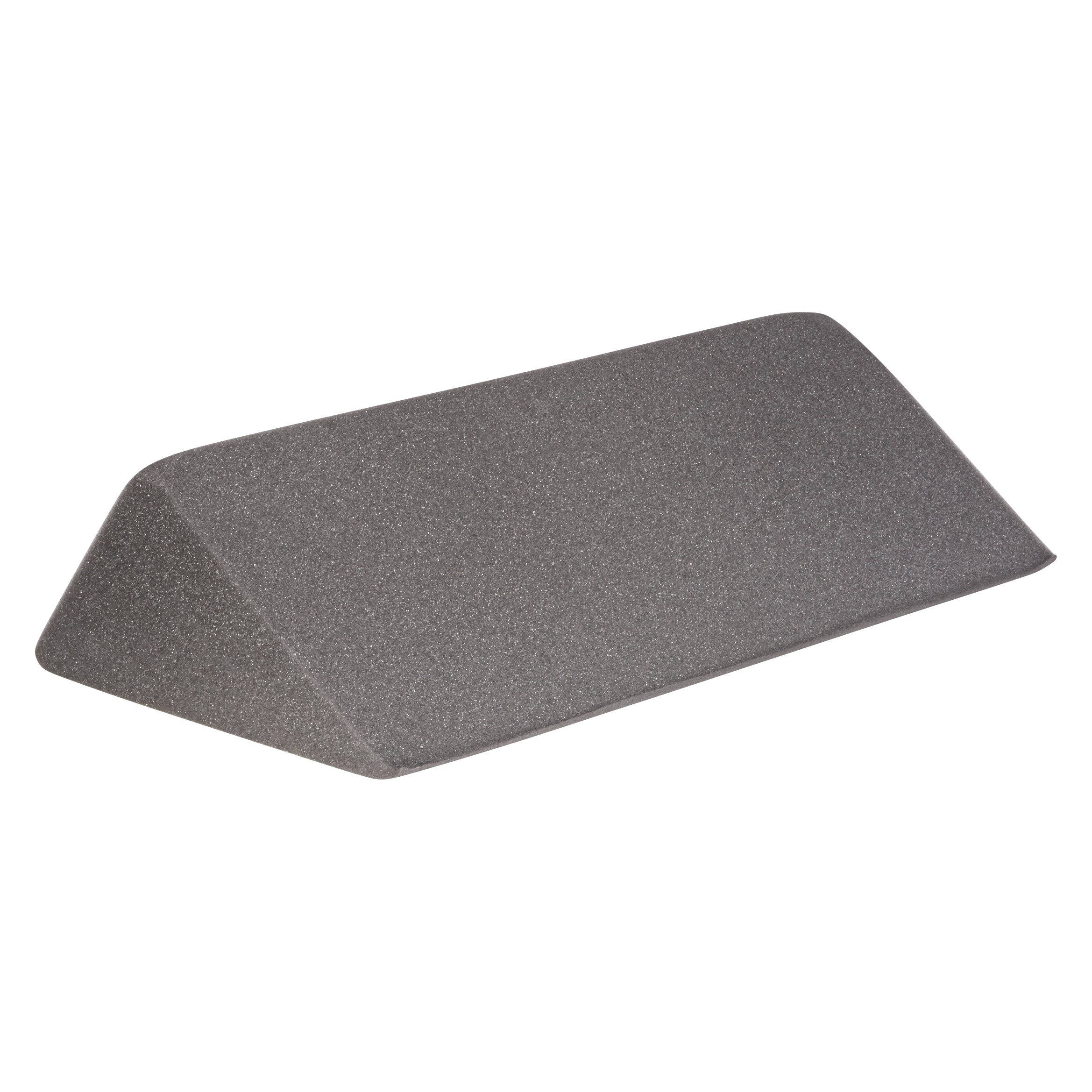 AliMed Uncovered Polyfoam 28 Degree Large Wedge Positioner, a gray foam support block with a triangular shape.