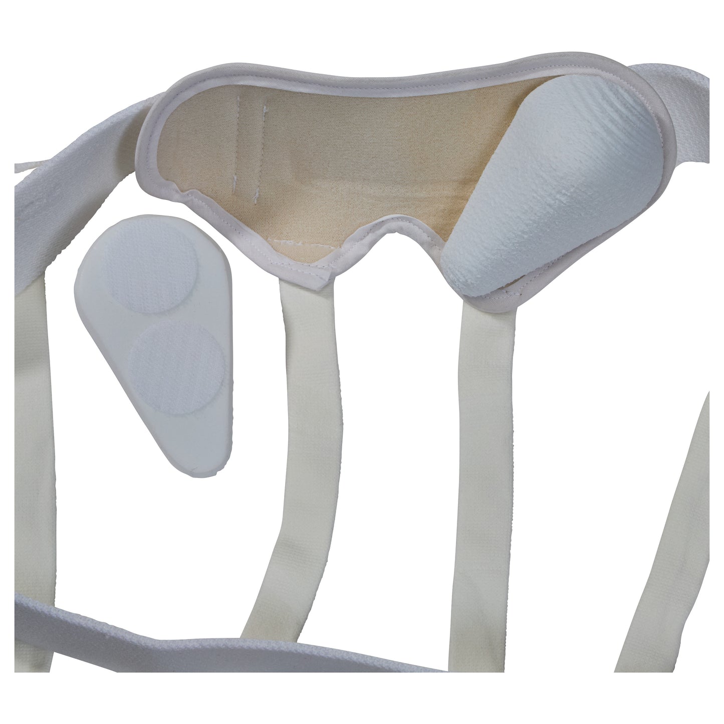 An AliMed Hernia Aid, featuring a supportive strap and padding designed for hernia support.