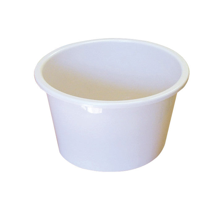 A white Splash Guard for Drive Medical Commode Bucket, designed to fit inside a commode bucket, shown against a white background.