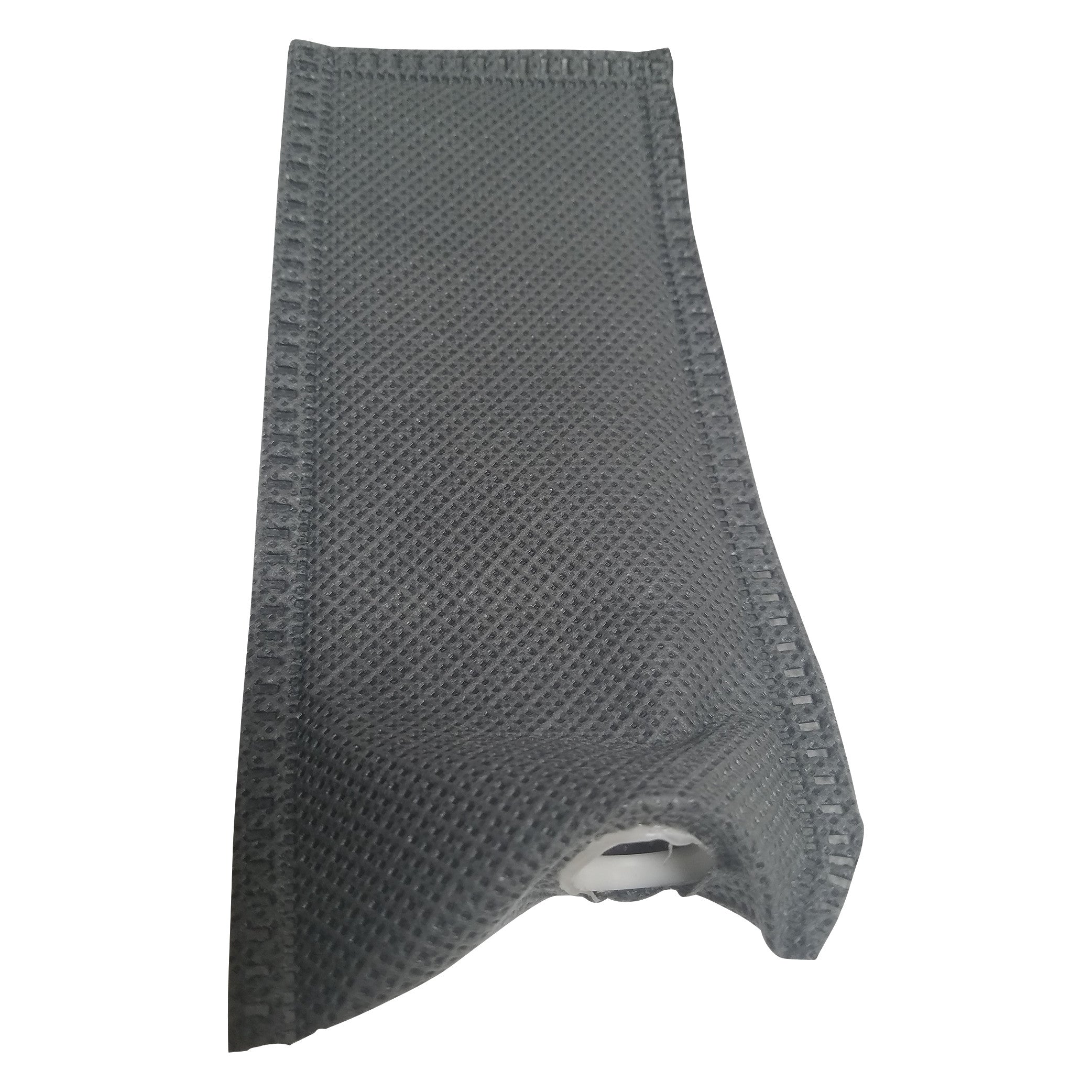 Replacement Vacuum HEPA Filter Bags for File Stream and Pro Vac File Debriding Drills, featuring a detailed seam and circular opening.