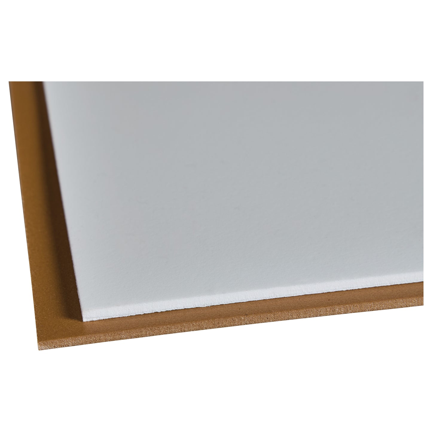 Close-up of AliMed AliPlast 10, a white foam-like sheet on a brown backing, used for medical or healthcare purposes.