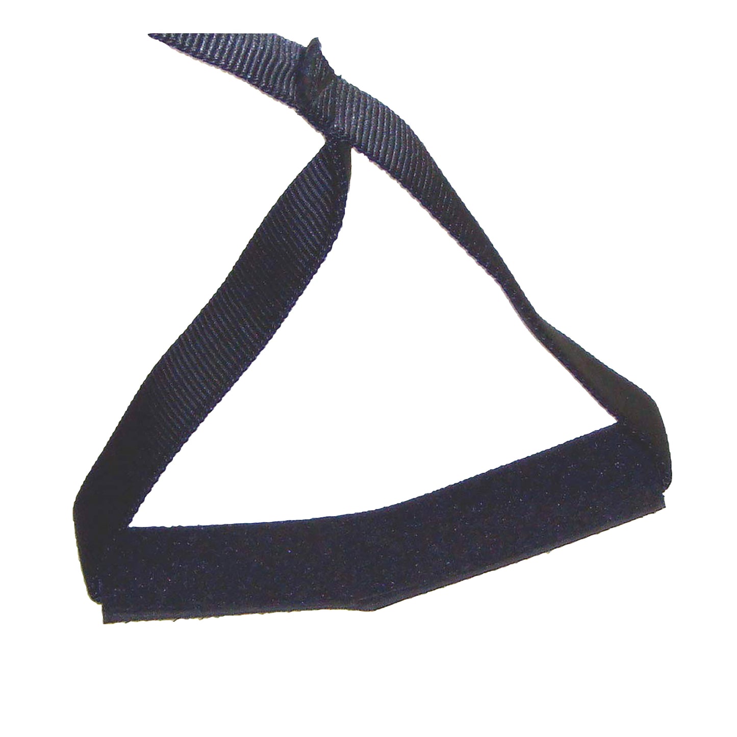 A SafetySure Leg Up, a black fabric strap with a loop, designed for assisting leg movements.