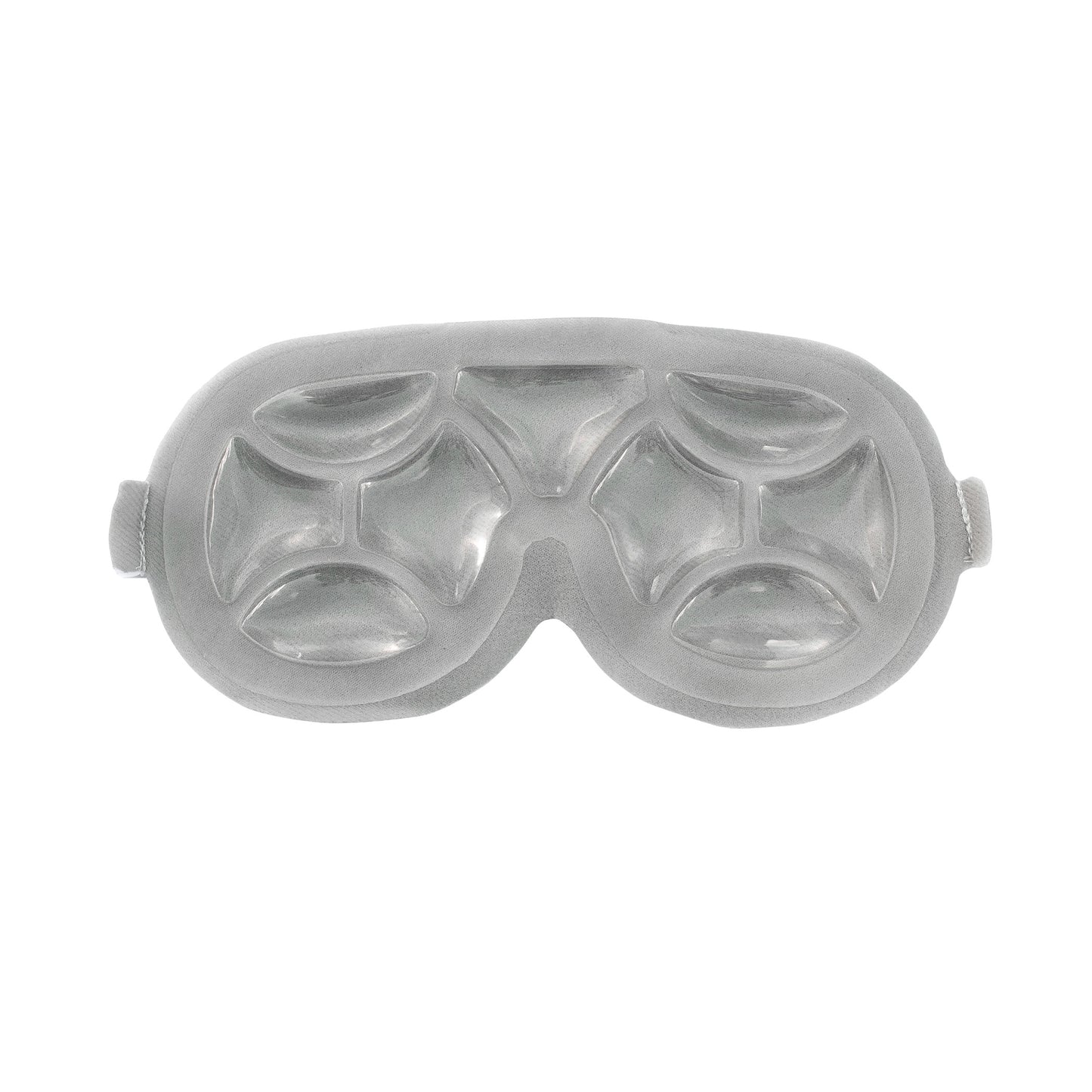 A Xena Therapies Opal Cool Eye Mask, featuring a gray gel-filled design with adjustable straps.