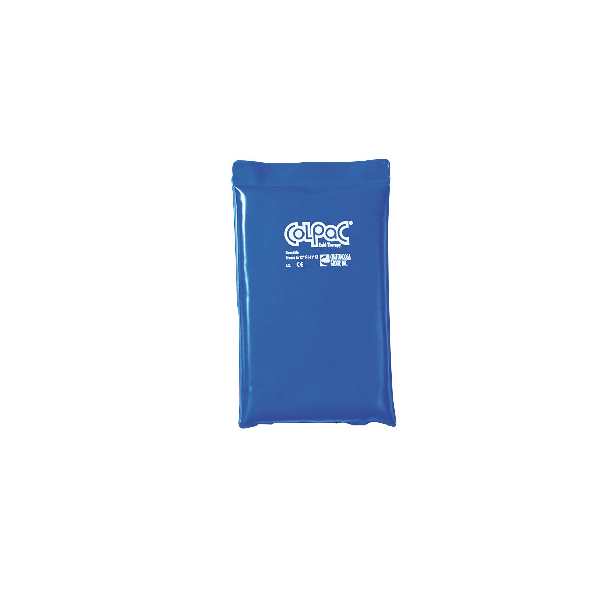 Blue Chattanooga Hydrocollator ColpaC cold therapy pack, rectangular with rounded edges, featuring the brand name and logo.