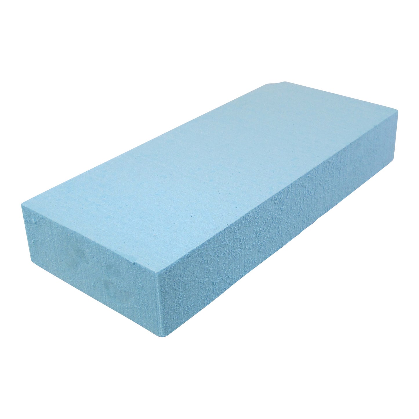 Blue rectangular block of BIO-FOAM Impression Foam from a bulk pack, used for creating foot impressions.