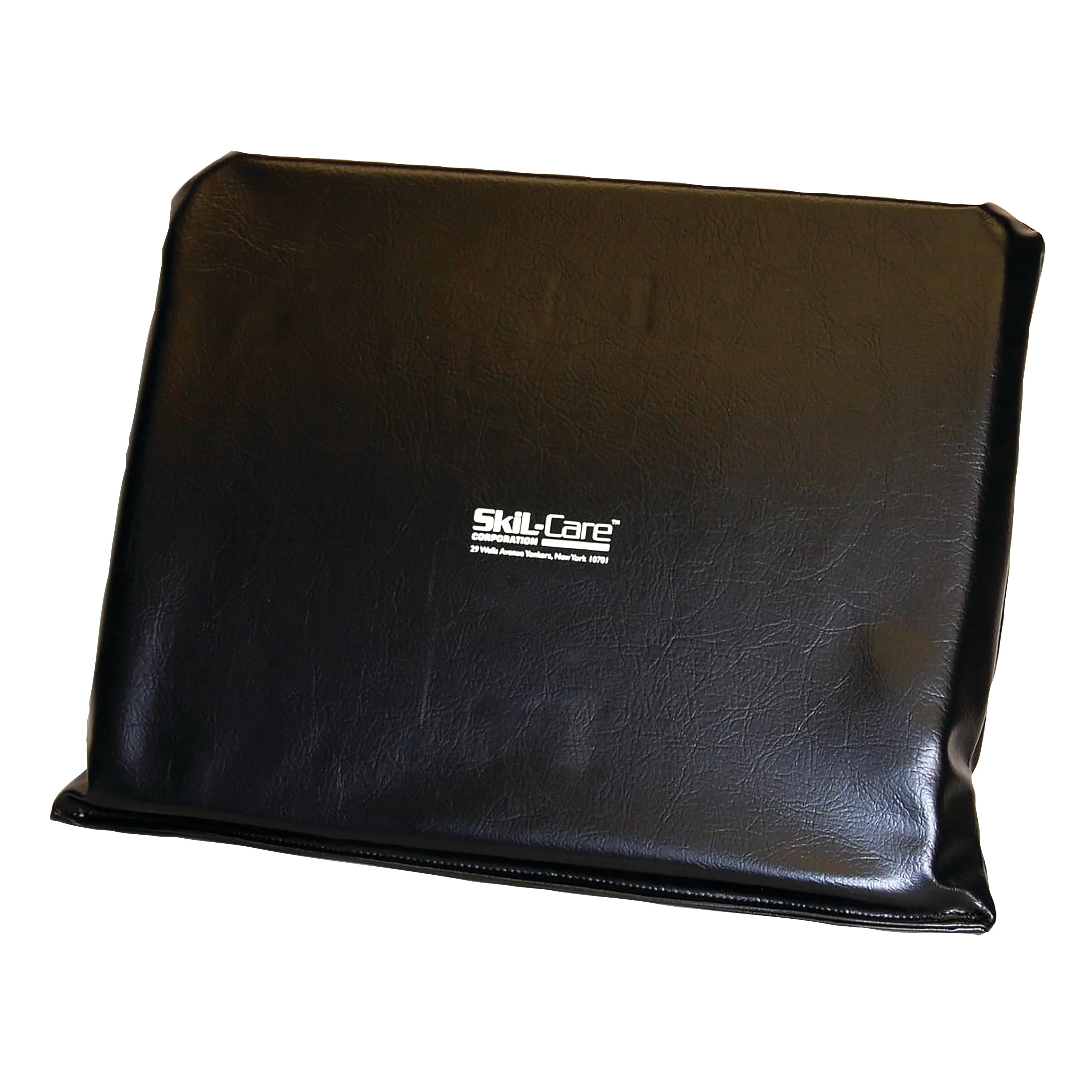 Black SkiL-Care Wheelchair Leg Pad with visible logo on the front.