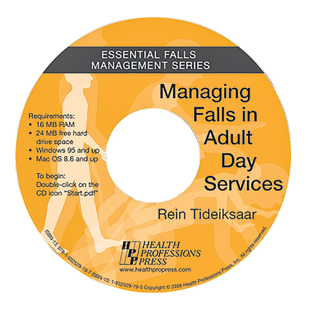 CD-ROM titled "Managing Falls in Adult Day Services" from the Essential Falls Management Series by Rein Tideiksaar.