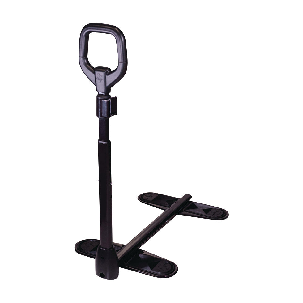 Stander CouchCane, a black support handle with a wide base, designed to assist users in standing up from a couch.
