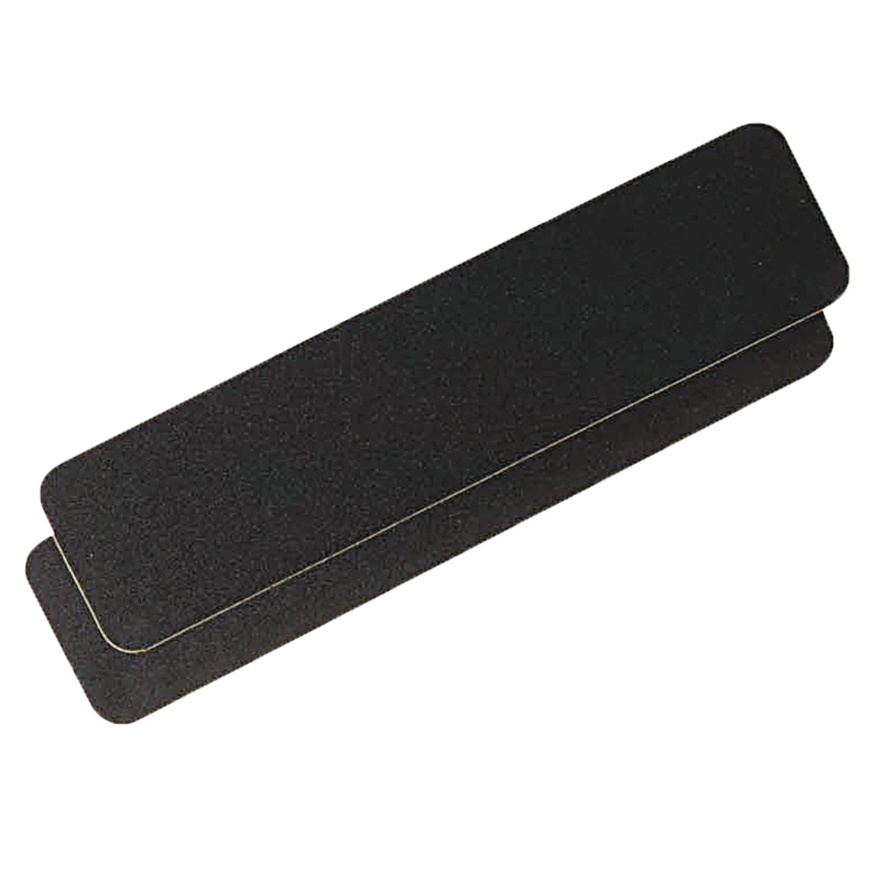 A black Anti-Slip Adhesive Tape with rounded corners, designed for providing traction and preventing slips.