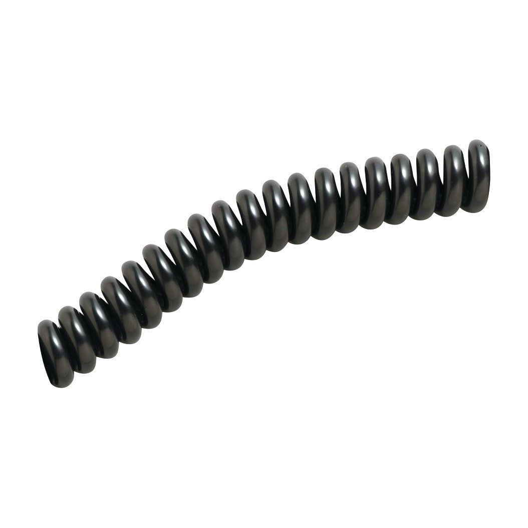A black ADC Adcuff Coiled Tubing is shown against a white background, featuring tightly wound coils in a curved shape.