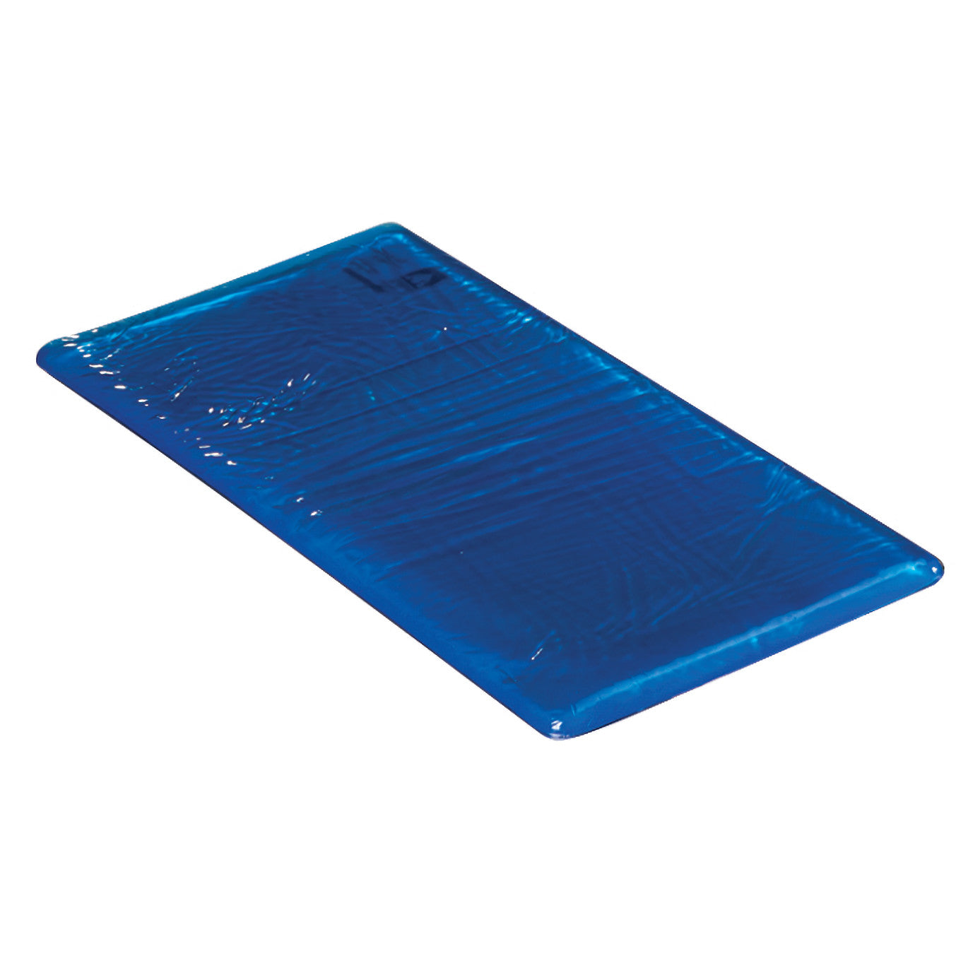 Thin, rectangular AliMed AliBlue Gel Head Section Surface Overlay, designed for head support, shown against a white background.