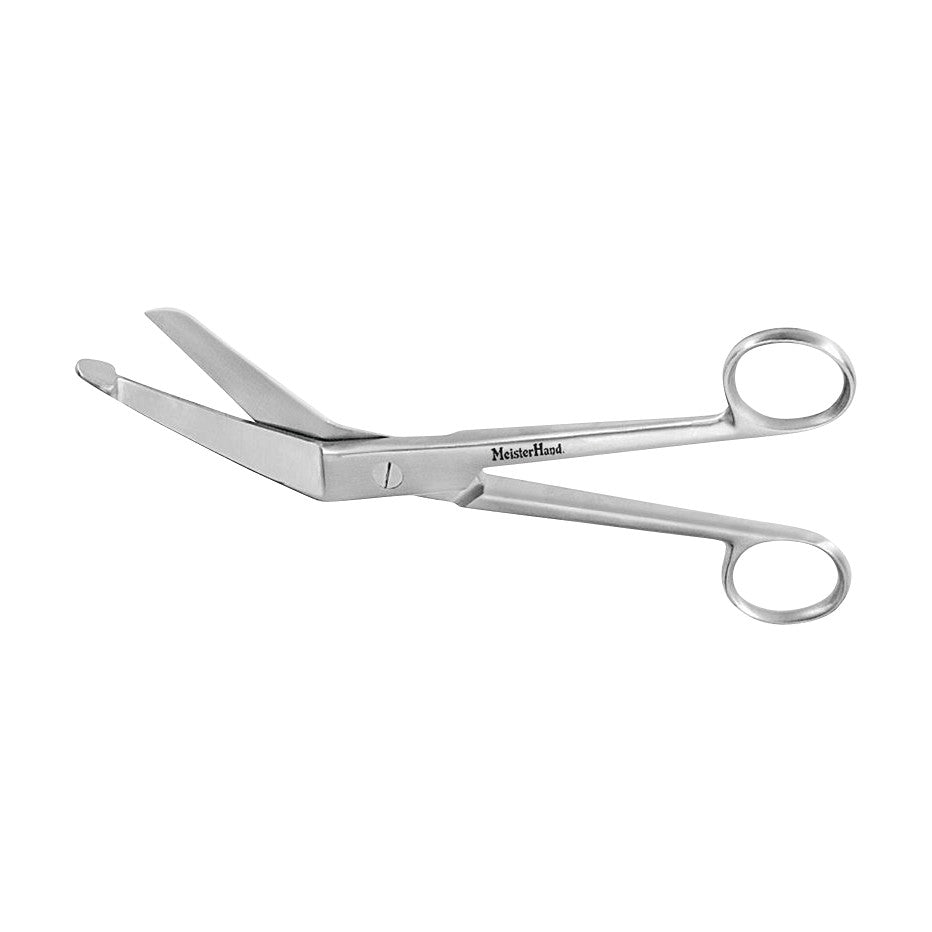 Miltex MeisterHand Esmarch Heavy Duty Bandage and Cast Shears, stainless steel, with angled blades and rounded tips.