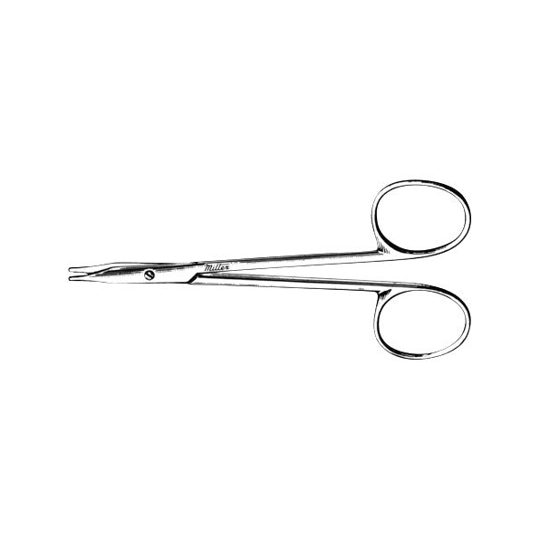 Stevens Tenotomy Scissors with curved blades and ring handles, designed for precise surgical cutting.