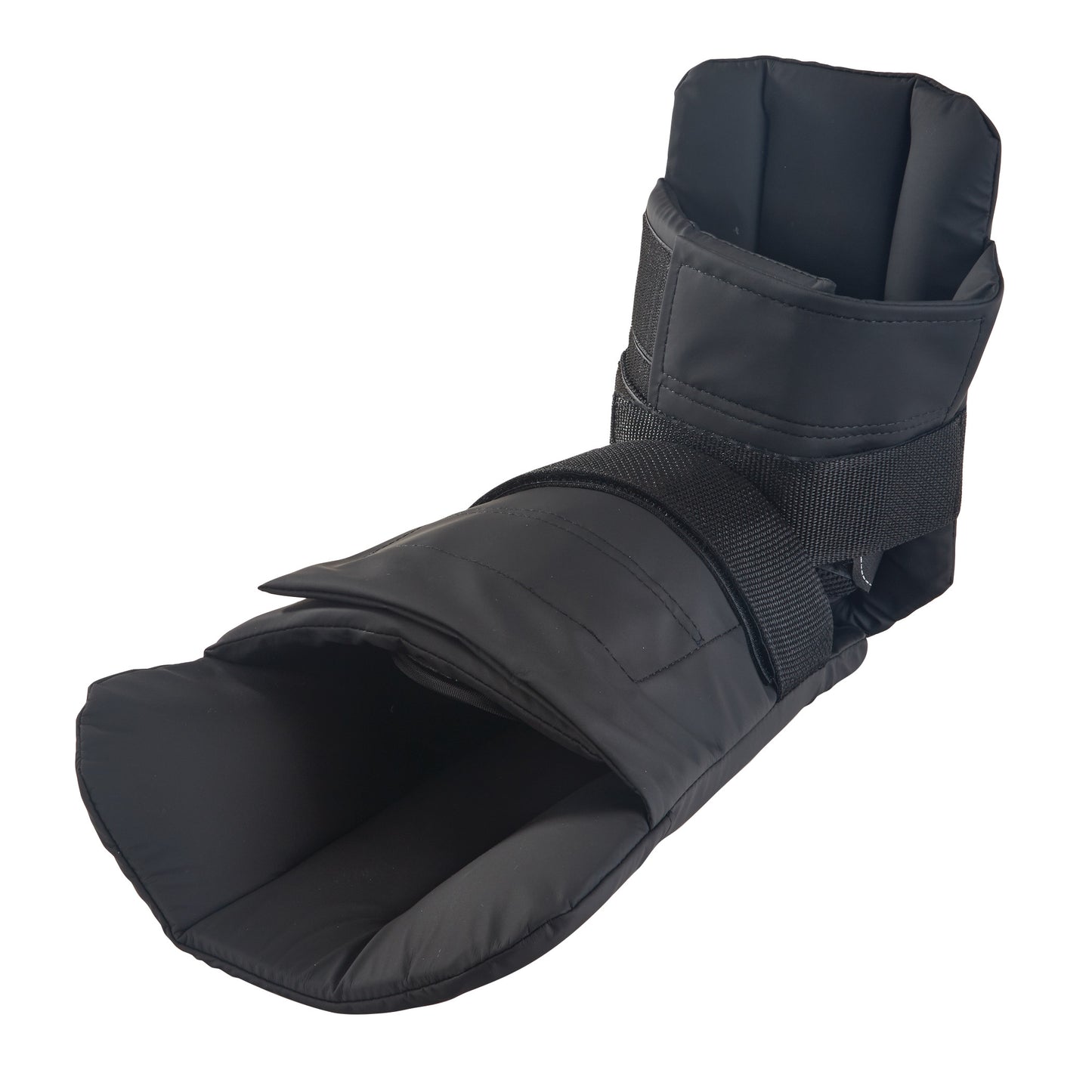 The Replacement Stirrup Pad for Allen Yellofin Stirrup is shown. It is black with padding and adjustable straps.
