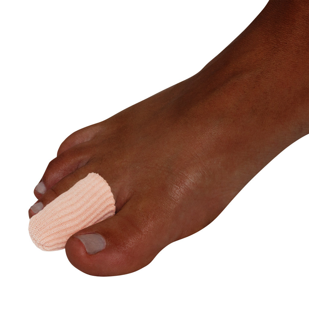 A foot with a Silipos Silopad Digital Cap covering the big toe, providing protection and cushioning.
