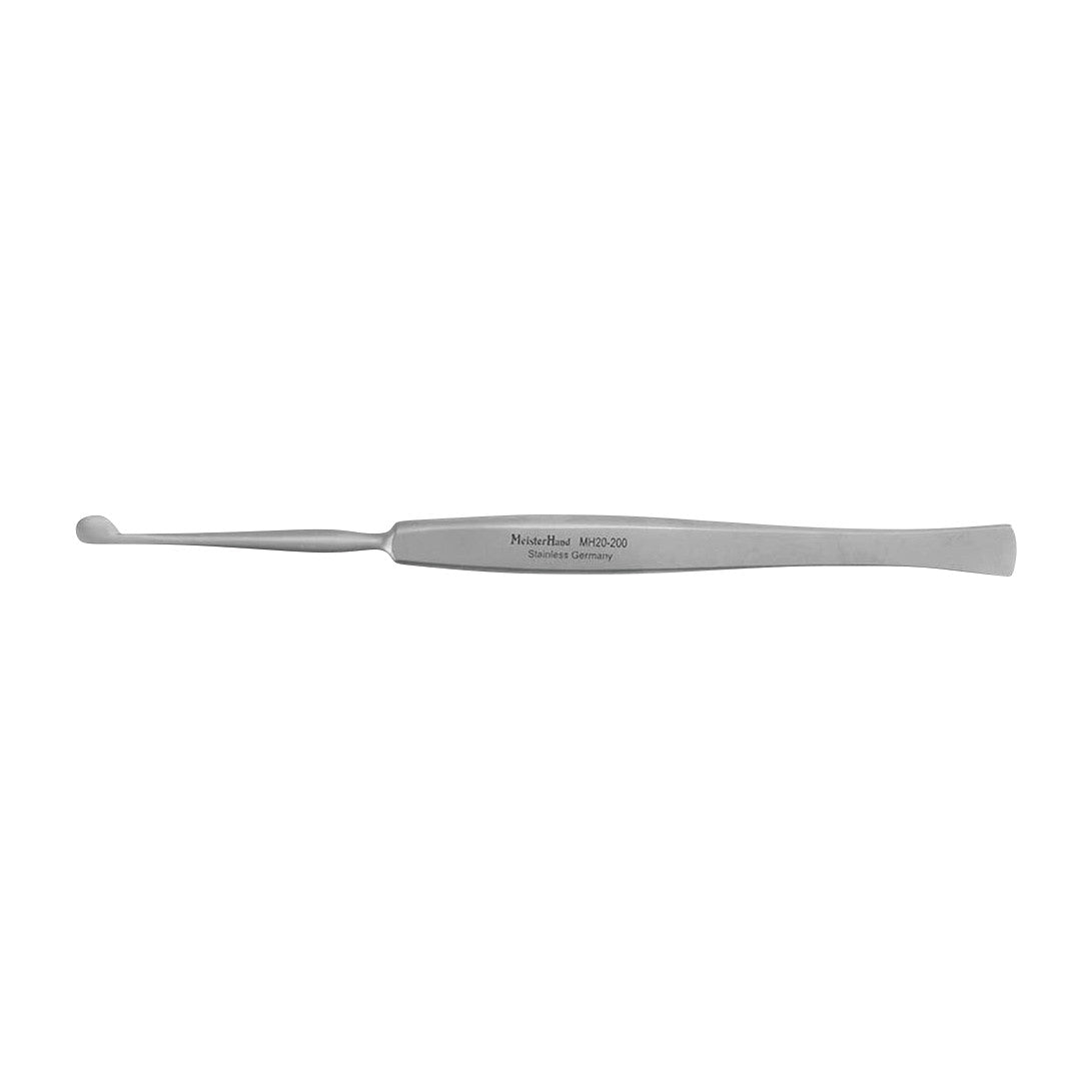 The Miltex MeisterHand Freer Septum Knife is a stainless steel surgical instrument with a gently curved blade and flat handle.