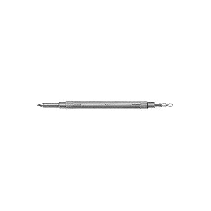 A Miltex Eye Magnet and Foreign Body Loop in stainless steel with a pointed tip on one end and a loop on the other.