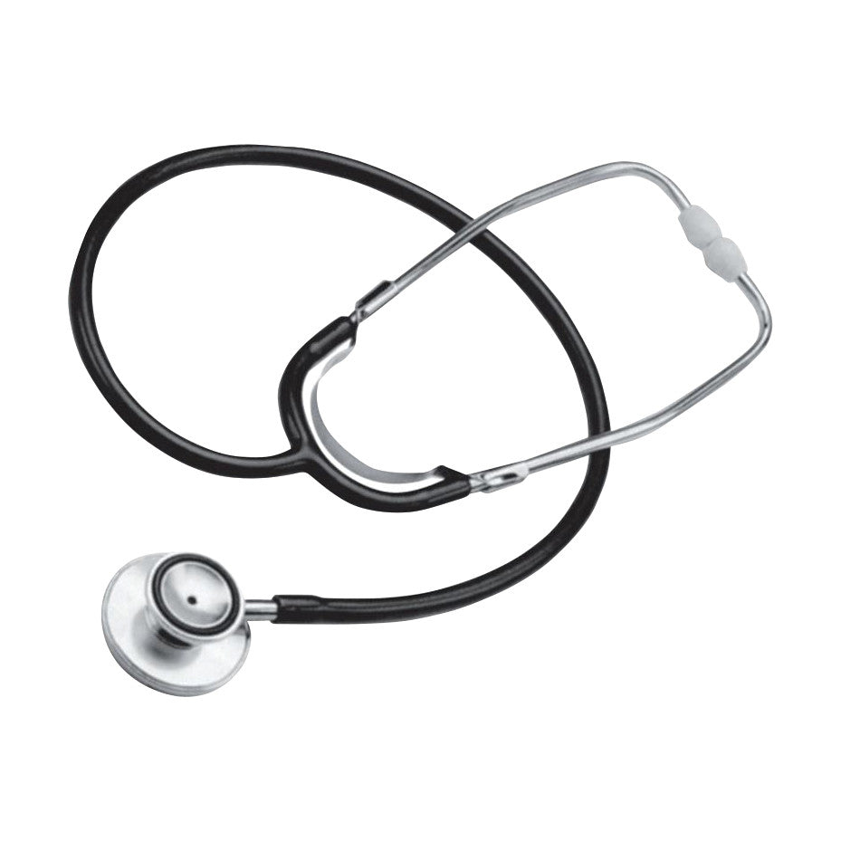 The ADC Proscope 670 Dual-Head Stethoscope features a black tube and dual-head design for medical examinations.