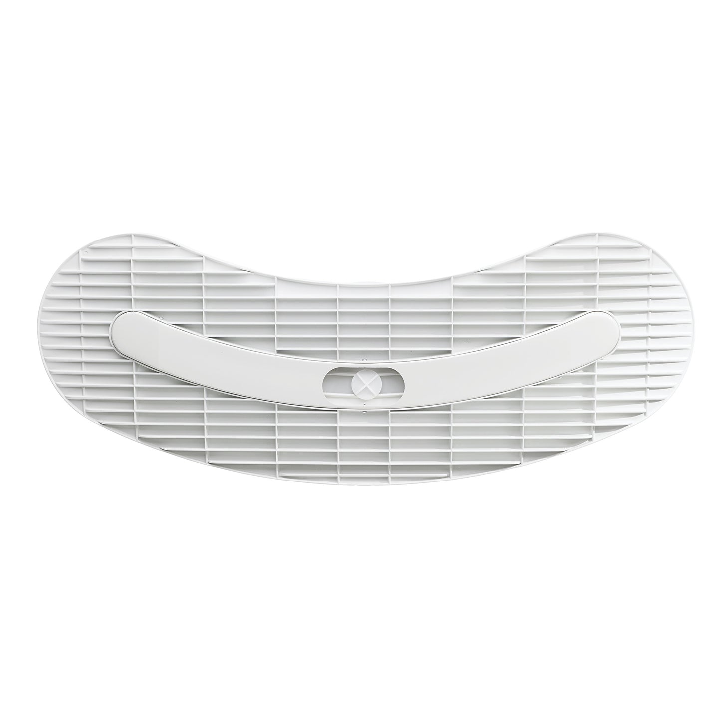 A BeasyGlyder transfer board, designed for patient mobility. It is white, curved, and features a grooved surface.