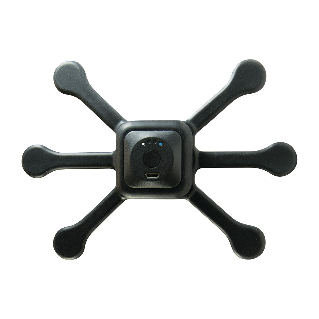 The Intellinetix Foot/Ankle Therapy Wrap with a central square device and six flexible, rounded extensions.