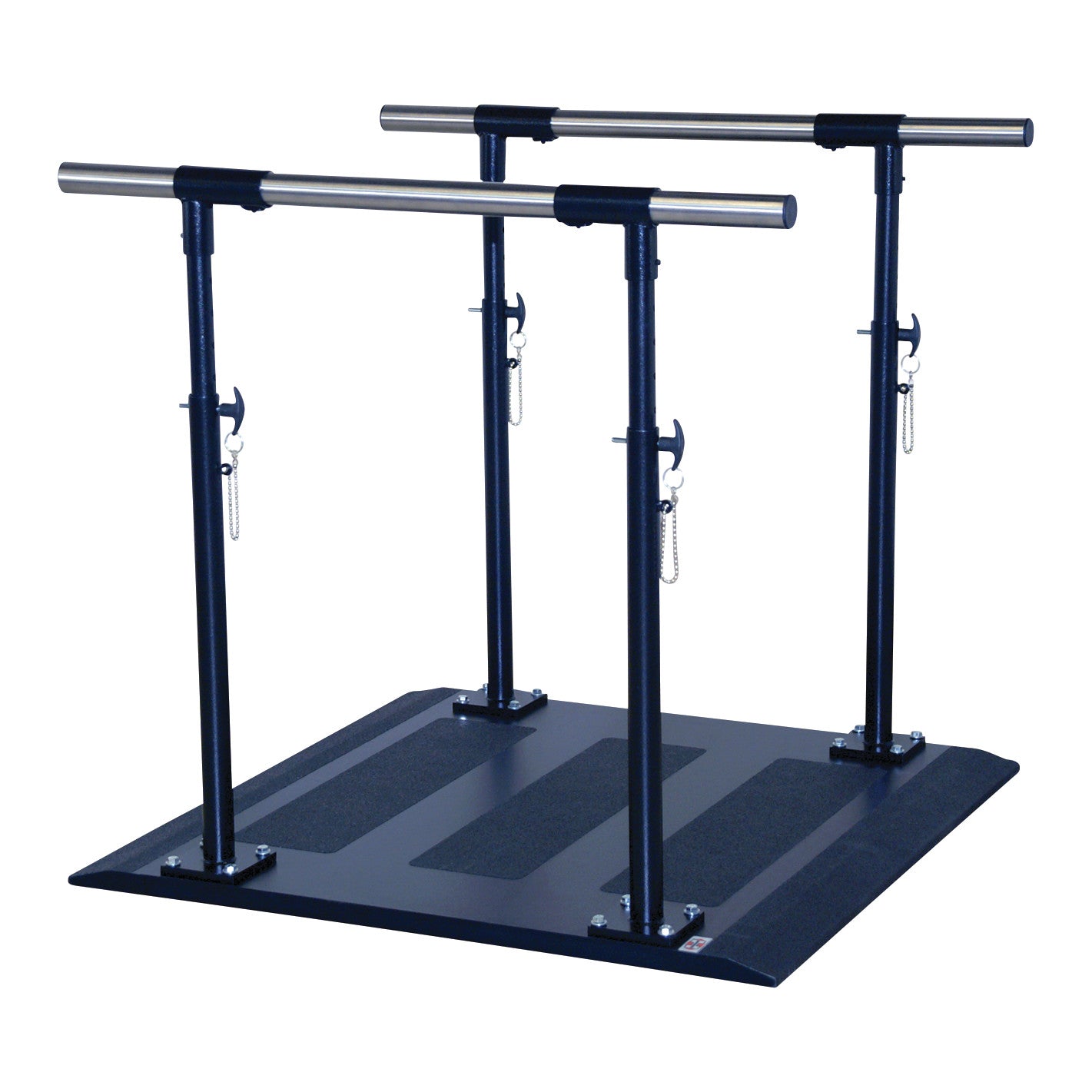 Hausmann Balance Platform with two parallel bars, adjustable heights, and non-slip surface for physical therapy or rehab.