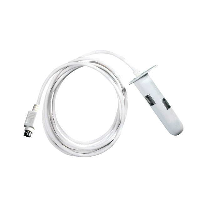 Pathway Vaginal/Rectal sEMG Sensors with a white cable and plug, designed for pelvic floor muscle monitoring and biofeedback.