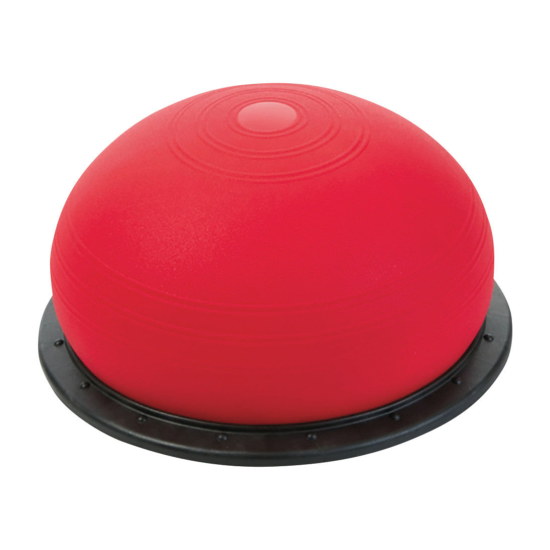 The TOGU Jumper Stability Dome is a half-sphere red exercise ball on a black base, used for balance and stability training.