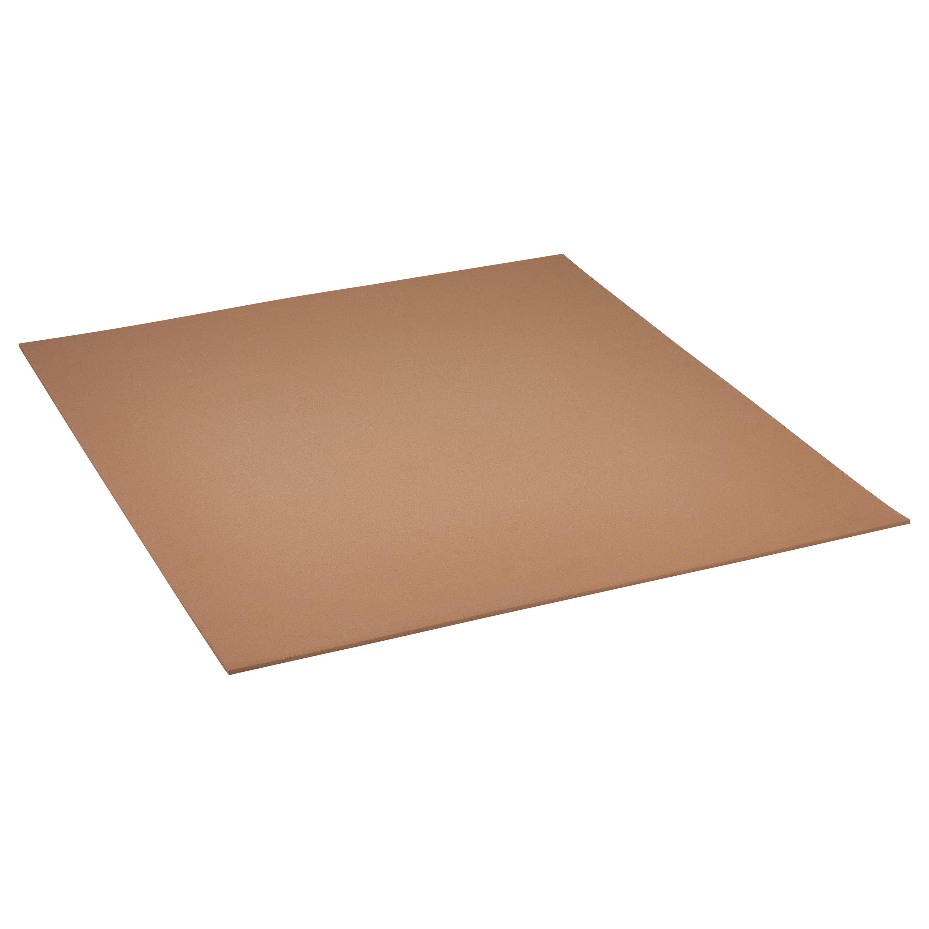 Brown AliMed NickelPlast X-Firm sheet, flat and rectangular, shown against a white background, suggesting a sturdy material.