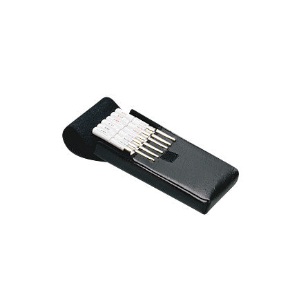 Touch-Test Foot Sensory Evaluator Kit with a black case and multiple white sensory probes organized inside.