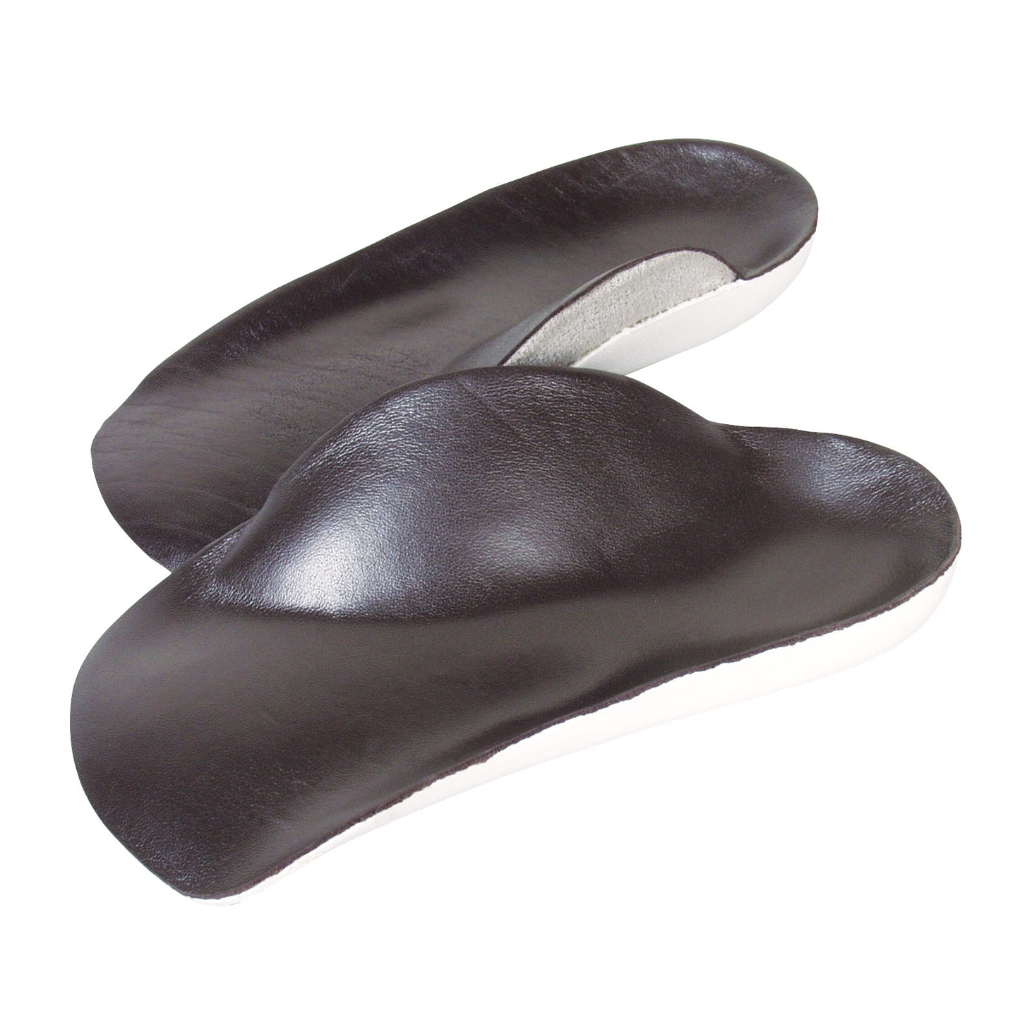 AliMed FREEDOM CaVus High Arch BFO Half Sole Orthotic, featuring a dark upper and white underside, designed for arch support.