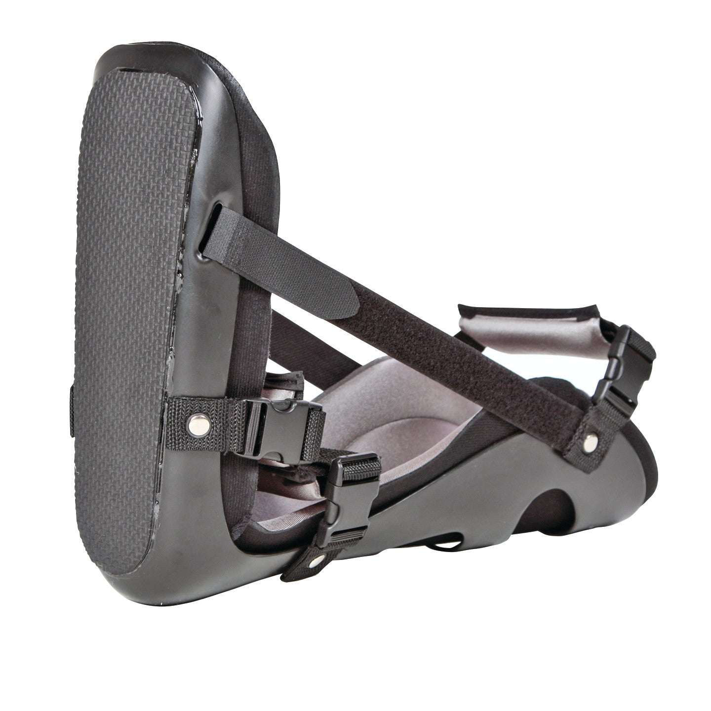 The AliMed Classic Night Splint is a black orthopedic device with adjustable straps designed to support and immobilize the foot.