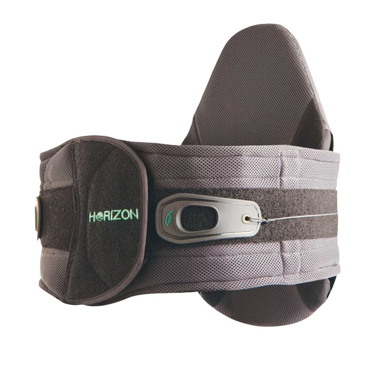 Horizon 631 LSO Back Brace with adjustable straps and a lumbar pad for support, featuring a mesh and fabric construction.