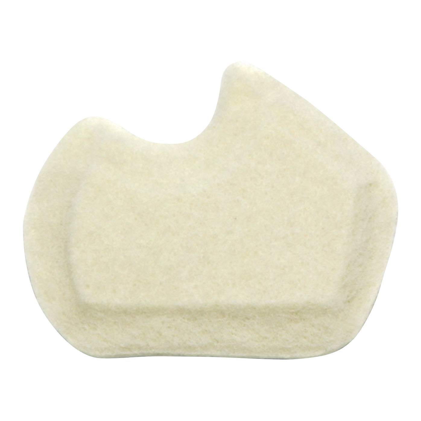 Felt Dancer Met Pad, a cream-colored, irregularly shaped padded insert designed for foot comfort and support.